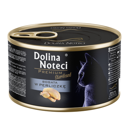 Dolina Noteci Premium Sterilised 24x185g Mokra Karma Dla Kota Po Sterylizacji Bogata w Perliczkę