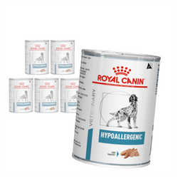 Royal Canin Veterinary VHN Dog Hypoallergenic 6x400g Mokra Karma Pasztet Dla Psów z Nietolerancją Pokarmową