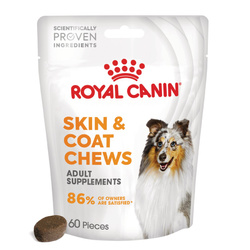 Royal Canin Supplements Dog Skin & Coat Adult 240g Suplementy Dla Psów Dorosłych w Postaci Przysmaków Wsparcie Zdrowia Skóry i Sierści
