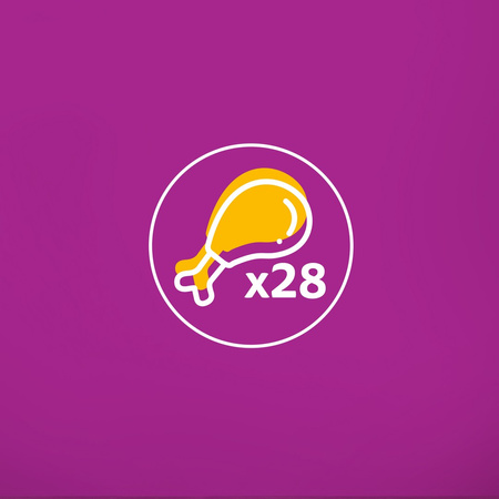 Whiskas Adult 28x85g Mokra Karma Pełnoporcjowa Dla Dorosłych Kotów Kawałki Z Kurczakiem W Galaretce