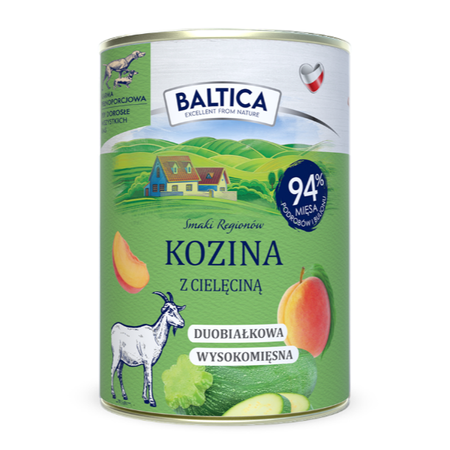 Baltica Mix Smaków Bez Drobiu 6x400g Bezzbożowa Mokra Karma Dla Psa