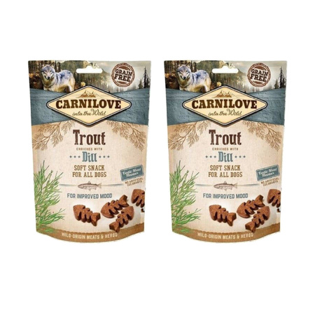 Carnilove Semi Moist Snack Trout Enriched with Dill 2x200g Przysmak Dla Psa Pstrąg Z Koperkiem