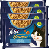 Felix Sensations Sauces Karma Dla Kotów Smaki Rybne W Sosie 4x340g (16x85g) Dorsz Sardynka