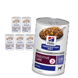 Hill's Prescription Diet i/d Low Fat 6x360g Mokra Karma Dla Psa Wsparcie Układu Pokarmowego