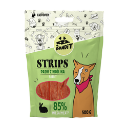 Mr Bandit STRIPS Paski z królika 500g - naturalny przysmak dla psa