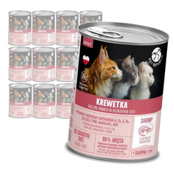 PetRepublic Bezzbożowa Mokra Karma Dla Kota 400g Kawałki W Sosie Z Krewetką