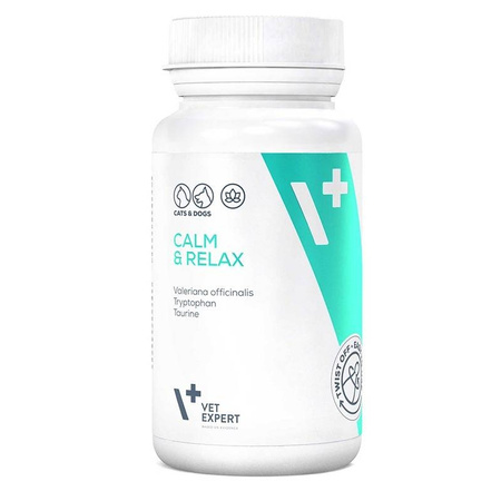 Vet Expert Calm & Relax Suplementy Dla Psa I Kota Objawy Stresu 30szt Kapsułek