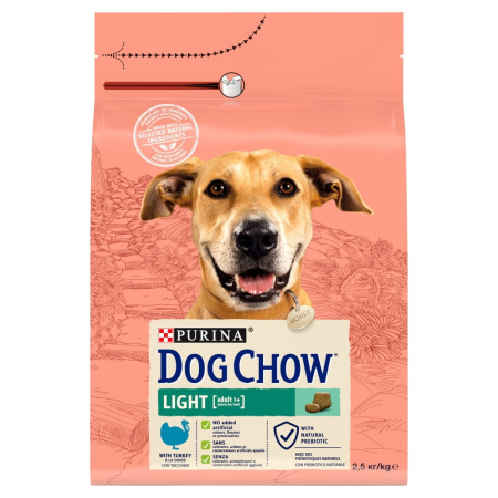 Purina Dog Chow Adult Light z Indykiem 14kg+2,5kg Gratis Sucha Karma Dla Dorosłych Psów