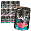 Rafi Cat Adult 12x400g Bezzbożowa Mokra Karma Dla Kotów Sterylizowanych Jagnięcina Królik Tuńczyk
