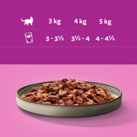 Whiskas Adult 13x340g Soczyste Kąski Mokra Karma Dla Dorosłego Kota W Galaretce Kawałki Z Wołowiną I Z Kurczakiem