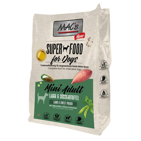 MAC's Dog Mini Sucha Karma Monoproteinowa Z Jagnięciną 3kg Dla Psów Małych Ras Skłonnych Do Alergii