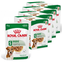 Royal Canin Mini Ageing 12+ 48x85g Karma Mokra Kawałki W Sosie Dla Psów Dojrzałych Po 12 Roku Życia Ras Małych