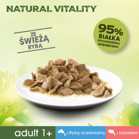 Perfect Fit Natural Vitality 6x50g Mokra Karma Dla Kotów Również Po Zabiegu Kastracji Łosoś I Ryba Oceaniczna W Sosie