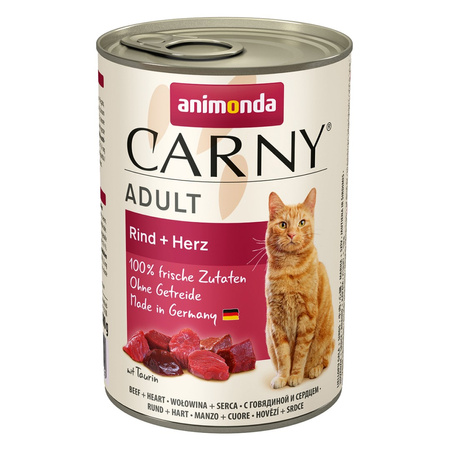 Animonda Carny Adult 24x400g Mokra Karma Dla Kota Mix Smaków z Wołowiną