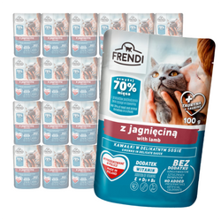 Frendi Mokra Karma Dla Kota 24x100g Kawałki w Sosie z Jagnięciną