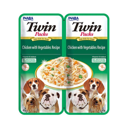 Inaba Twin Packs 12x40g Karma Uzupełniająca Dla Psa Mix Smaków