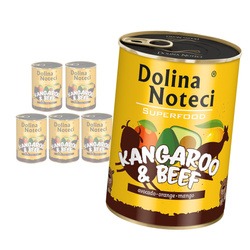 Dolina Noteci Superfood Mokra Karma Dla Psa Kangur Wołowina 6x400g