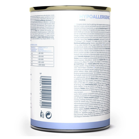VetExpert Veterinary Diet Hypoallergenic Dog 400g Hipoalergiczna Mokra Karma Weterynaryjna Dla Psa z Koniną
