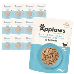 Applaws Cat Mokra Karma Dla Kota 12x70g Tuńczyk Z Leszczem W Bulionie