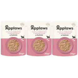 Applaws Cat Mokra Karma Dla Kota 3x70g Tuńczyk Z Krewetkami W Bulionie