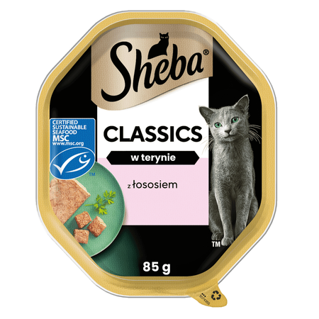 Sheba Classics 22x85g Z Łososiem Mokra Karma Dla Kotów W Terynie