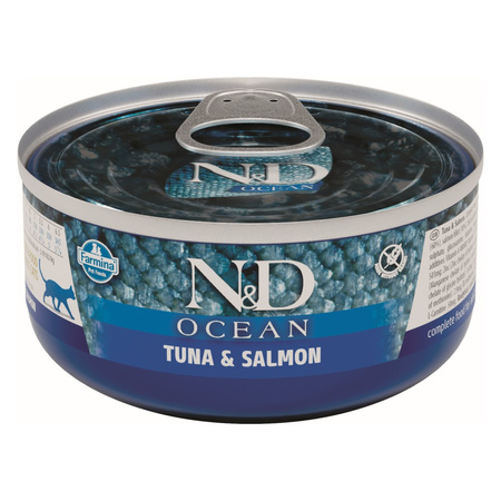 Farmina N&D Cat Ocean Tuna and Salmon 6x70g Mokra Karma Dla Kota Tuńczyk Łosoś