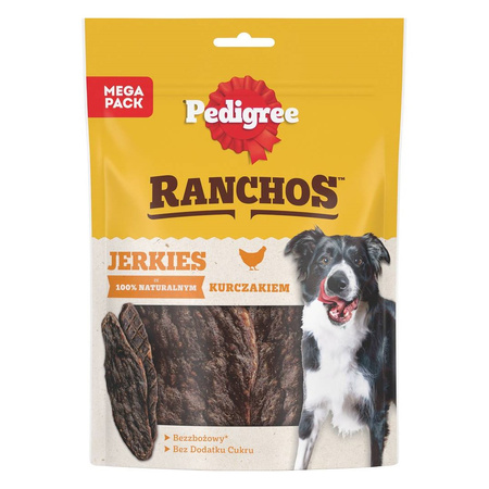 Pedigree Ranchos Jerkies z Kurczakiem 4x180g Naturalny Przysmak Dla Psa