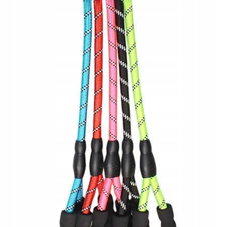 Mocna Smycz Dla Psa Dużego 3m Różowa Odblaskowa