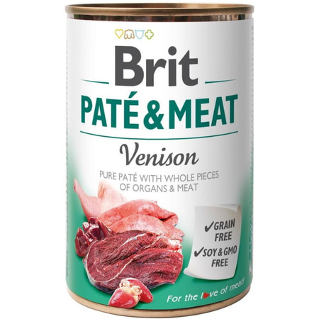 Brit Pate&Meat Mokra Karma Dla Psów Mix Smaków 12x400g Wołowina Królik Jagnięcina Kurczak Kaczka Łosoś