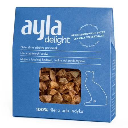 Ayla Delight Mix Udo Medaliony z Indyka 2x28g Liofilizowany Przysmak Dla Kota 100% Mięsa