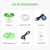 Fontanna dla kota 1.6L Automatyczny dozownik wody poidło z filtrem i USB, Zielony