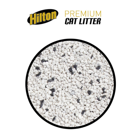 Hilton Premium Żwirek Biały Bentonit z Węglem Aktywnym 5L Dla Kota