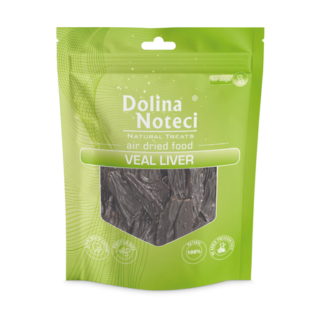 Dolina Noteci Natural Treats Veal Liver 4x150g Wątroba Cielęca Przysmak Dla Psa