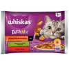WHISKAS Adult Saszetka 32 x 85g Kolekcja Wiejskich Smaków Mokra Karma Dla Dorosłego Kota w Sosie Kawałki z Jagnięciną Kurczakiem i Marchewką, Wołowiną i Drobiem