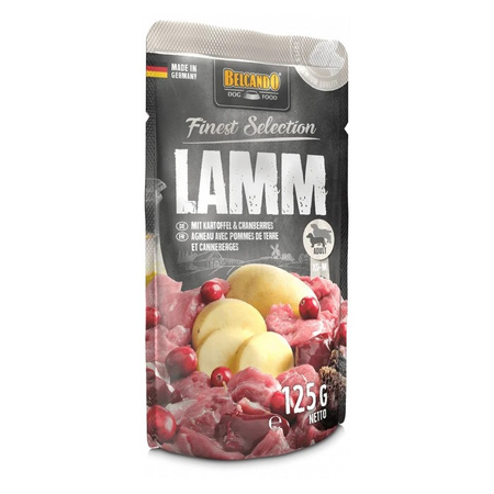 Belcando Finest Selection Mokra Karma Dla Psa Jagnięcina Ziemniaki Żurawina 6x125g