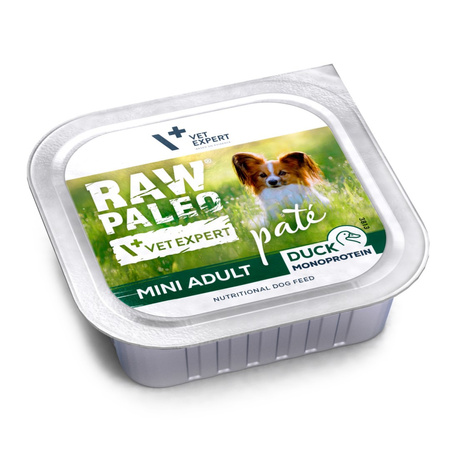 Raw Paleo Duck Pate Mini Adult 12x150g Monoproteinowa Mokra Karma Pasztet Dla Dorosłych Psów Małych Ras Z Kaczką