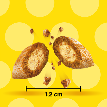 Dreamies z Łososiem 4x180g Przysmak Dla Kota Chrupiące Paszteciki z Nadzieniem