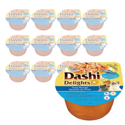 Inaba Cat Dashi Delights 12x70g Uzupełniająca Karma Dla Kota Bulion z Tuńczykiem