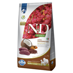 Farmina N&D Quinoa Dog Skin & Coat 7kg Sucha Karma Dla Dorosłych Psów Średnich i Dużych Ras z Jeleniem Na Skórę i Sierść 