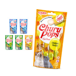 Inaba Cat Churu Pops 6x60g Kremowy Przysmak Dla Kota Mix Smaków w Galaretce