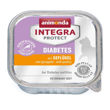 Animonda Integra Protect Diabetes 8x100g Mokra Karma Mix Smaków Dla Kota z Cukrzycą