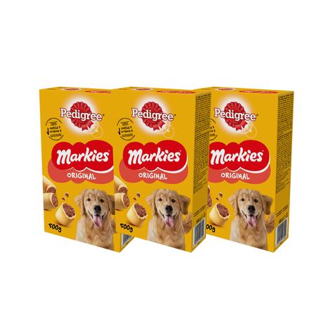 Pedigree Markies 3x500g Przysmak Dla Psa Kruche Ciasteczka Z Kością Szpikową 