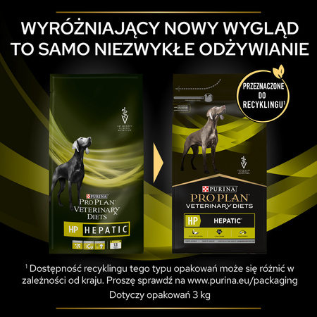 Purina Pro Plan Veterinary Diets HP Hepatic Sucha Karma Dla Psa 3kg Wspomaga Pracę Wątroby