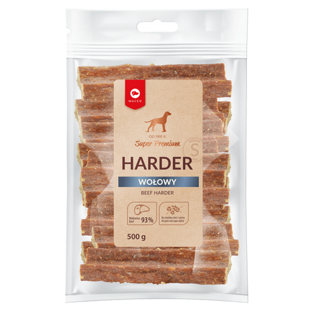 Maced Super Premium Przysmak Dla Psa Harder Wołowy - Rozmiar S 500g
