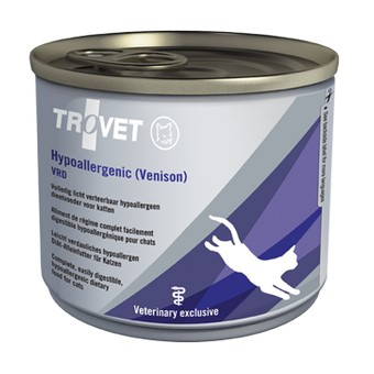 Trovet Hypoallergenic VRD 200g Lekkostrawna Mokra Karma Dietetyczna z Dziczyzną Dla Kotów z Nadwrażliwością Pokarmową