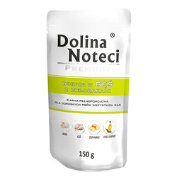 Mokra Karma Dla Psa Dolina Noteci Premium Bogata W Gęś Z Ziemniakami Saszetka 150g