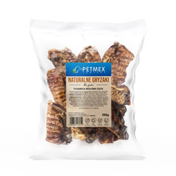 Petmex Tchawica Wołowa Cięta 500g Gryzak Naturalny Przysmak Dla Psa