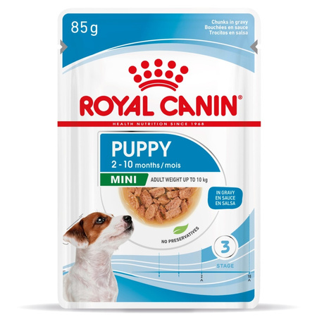 ROYAL CANIN SHN Mini Puppy 85g karma mokra w sosie dla szczeniąt do 10 miesiąca, ras małych