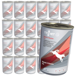 Trovet Renal & Oxalate RID 12x400g Dietetyczna Mokra Karma Dla Dorosłych Psów Z Niewydolnością Nerek Kamicą Szczawianową I Cystynową