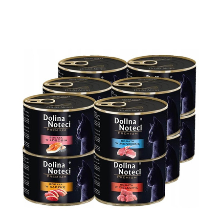 Dolina Noteci Premium Mokra Karma Dla Kota Mix Smaków 12x185g